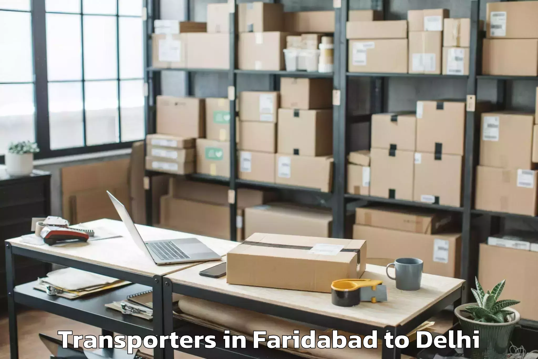 Book Faridabad to Delhi Cantonment Transporters